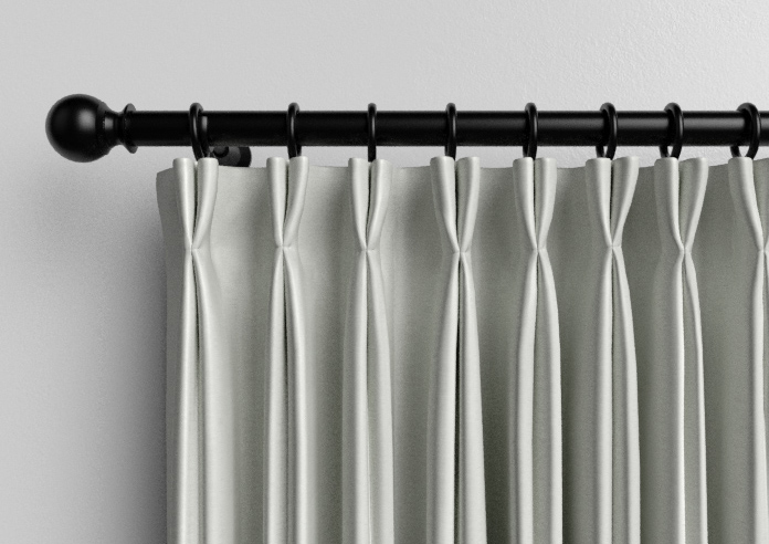 Akoya Faux Silk, Lustre Pure Silver - Made to Measure Curtains - Image 10